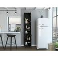 thumbnail image 3 of TUHOME Syrah Corner Bar Cabinet in Black, 3 of 5