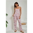 thumbnail image 3 of YUBIKWETE Womens Floral Pajama Set 3 Piece Sleepwear With Robe Camisole And Pants Soft Loungewear, 3 of 5