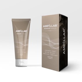AMPILLAR INTIMATE VANILLA Lubricant &ndash; Vanilla Scented, Water-Based, Smooth Glide, High Quality Personal Lubricant, 2.54 FL OZ