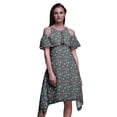 thumbnail image 1 of Bimba Tunique à Épaules Dénudées Imprimée Océan Gris pour Femmes Robe de Soirée Col Rond - Très Grande Taille, 1 of 6