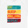 thumbnail image 4 of Inktastic Eat Sleep Mah Jong Repeat Boys or Girls Baby Bodysuit, 4 of 5