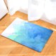thumbnail image 2 of Alfombrilla absorbente de agua antideslizante de franela, alfombrilla para baño y cocina (azul gradual), 2 of 8