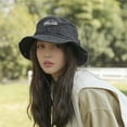 thumbnail image 3 of Grandest Birch Sun Hat Breathable Wide Brim Foldable UV proof Solid Color Decorative Polyester Sun Hat Outdoor Beach Cap Daily Wear Gift, 3 of 7