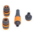 thumbnail image 5 of BIMZUC Garden Hose Nozzle Water Sprayer Set, ABS Heavy Duty Spray Nozzle with Connectors for Watering Plants, Car Washing, Pets Bathing, 5.12 inches / 13 cm, 5 of 9