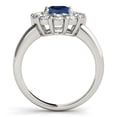 thumbnail image 2 of Aonejewelry 1.90Ct. Halo Sapphire and Diamond Engagement Wedding Ring In 10K Solid White Gold, 2 of 2