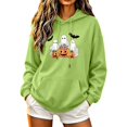 thumbnail image 2 of Molidfa Women's Halloween Ghost Hoodie Cute Pumpkin Graphic Oversized Pullover Sweatshirt, 2 of 5