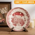 thumbnail image 6 of Bowl Stands for Display, 6.5 Inch Plate Holder, Wooden Easel Frame Holder, Display Stand for Large Deep Platters and Dishes, 6 of 6