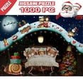 thumbnail image 1 of AMERTEER BuleStore Christmas 1000 Piece Adult Children Puzzle Holiday Gift Pattern Toy, 1 of 6