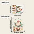thumbnail image 3 of Bfogop Christmas Tree Wall Decals 12 x 12 Merry Christmas Snow Watercolor Tree Wall Stickers Red and Green Peel and Stick Removable for Bedroom Living Room Offices Home Decoration, 3 of 7