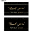 thumbnail image 2 of 100pcs Black Gold Thank You for Supporting My Small Business Cards, Thank You Cards, 2 x 3.5 Inch, 2 of 5