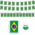 thumbnail image 2 of Guirnalda de banderas de Brasil AhfuLife de 10 m, 30 piezas, doble cara, 2 of 6
