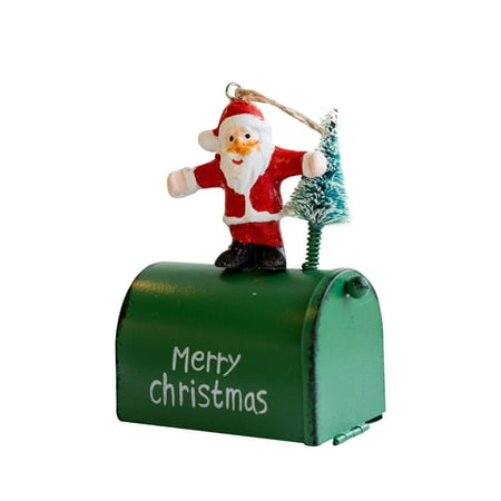 

Yrtoes Christmas Decorations Creative Painted Wrought Iron Horse Mouth Mailbox Box Ornaments Christmas Wrought Iron Mailbox Jar Pendant Pendant