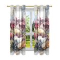 thumbnail image 7 of Yayeee Window Curtains Set of 2 for Living Room Light Filtering 63"x52", Grape Red Wine Bread, 7 of 7