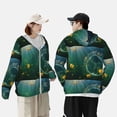 thumbnail image 6 of Balery Jelly Fish Men's Women's UPF 50+ Sun Protection Lightweight Hoodie Performance Long Sleeve Shirt for Fishing Running-Medium, 6 of 9