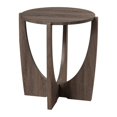 thumbnail image 5 of Table d'Appoint Ronde en Bois de 19 Pouces avec Base Croisée Ouverte - Frêne Cérusé, 5 of 5