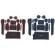 thumbnail image 3 of Riwesomey Alfombrillas antideslizantes para coche, alfombrilla con ranura para puerta, Kit de alfombrilla para Qashqai 2016 Vehículos, repuestos y accesorios Mis negro rojo, 3 of 8