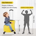 thumbnail image 2 of Kids Ride On Suitcase with Wheels, Scooter Luggage for Toddlers Travel, Durable Children's Suitcase for Boys & Girls Ages 2-16 Years, 2 of 9