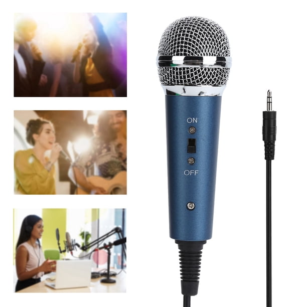 Micrófono, Micrófono de Condensador Resistente Al Desgaste de Mano, Fuerte Anti-Interferencia para la Compuficador para Cantar Para Grabar Para Karaoke