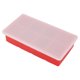 thumbnail image 1 of Molde de silicona Ormromra para hacer cubitos de hielo 8 cavidades bandeja para dulces y chocolate con tapa roja, 1 of 8