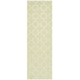thumbnail image 2 of SAFAVIEH Cambridge Leonard Geometric Wool Runner Rug, Light Green/Ivory, 2'6" x 10', 2 of 7