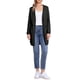 thumbnail image 2 of Suéter largo de cárdigan INSPIRE CHIC para mujer, de manga larga, abierto al frente, ligero, de punto, talla XS, color negro, 2 of 6