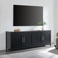 thumbnail image 4 of Evelyn&Zoe Strahm Rectangular TV Stand for TV's up to 75", Black Grain, 4 of 5