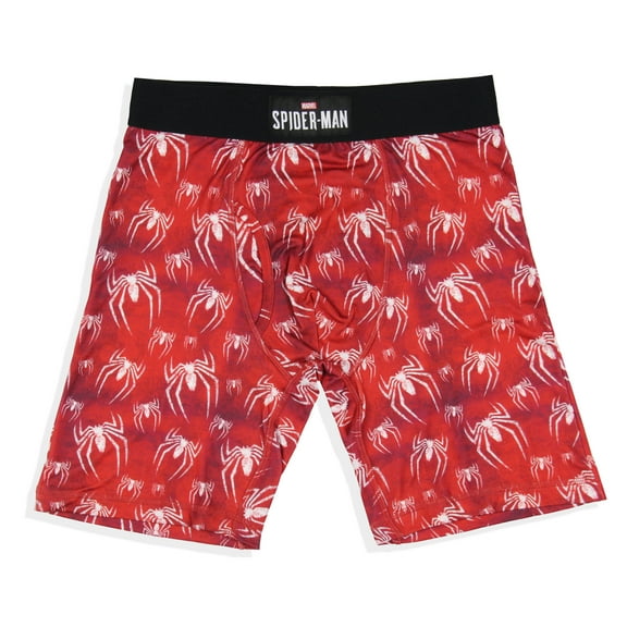 Marvel Comics Mens' Spider-Man Logo Tag-Free Boxers Underwear Boxer Briefs