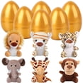 thumbnail image 2 of Huevos de Pascua con juguetes de peluche YUJUN para niños, 6 unidades, 2 of 7