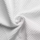 thumbnail image 1 of Cortina de ducha blanca de poliéster, cortina de ducha Waffle de tela para baño, cortina de ducha blanca de tela de hotel de lujo, lavable a máquina, resistente,, 1 of 4
