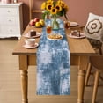 thumbnail image 2 of Modern Blue Table Runner 90 Inches, Vintage Abstract Art Contemporary Bed Runner Dresser Scarves Tabletop for Indoor Outdoor Parties/Ceremony/Banquet, 13" x 90", 2 of 8