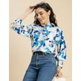 thumbnail image 2 of Moomaya Long Sleeves Spread Collar Shirt Cotton Shirt - Women's Casual Shirt, 2 of 9