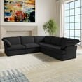 thumbnail image 4 of Sodrens Modular Sectional Sofa,Modern Corner Sofa Linen Fabric Couch Free Combination Sofa,5-Seat Sofa for Living Room,Black, 4 of 15