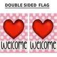 thumbnail image 6 of Valentines Day Garden Flag 12×18 Inch Double Sided Valentine Love Heart Welcome Flag for Outside Yard Anniversary Wedding Farmhouse Decoration DF172, 6 of 6