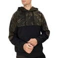 thumbnail image 1 of MAWCLOS Mens Pullover Camouflage Sweatshirt Drawstring Hoodies Fleece Fall Long Sleeve Hooded Tops Black S, 1 of 7