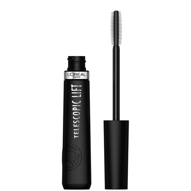 Máscara L'Oréal Paris con estiramiento telescópico, alargadora, negra, 10 ml