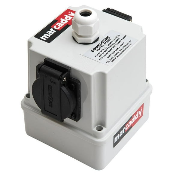 MARCADDY - Suspendable Multi-Socket Outlet, 2x UK 13A Sockets