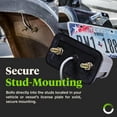 thumbnail image 3 of Stud-Mount LED Trailer License Plate Lights [DOT/SAE Certified] [IP67 Waterproof Rated] [Ultra-Durable] License Tags for Trailers, RVs, Trucks & Boats - Black Housing, 3 of 7