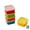 square, variant on 5-Piece Rainbow Plastic Snack Storage Boxes Colorful Mini Containers For Nuts Jam And Seasonings