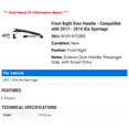 thumbnail image 2 of Front Right Door Handle - Compatible with 2011 - 2016 Kia Sportage 2012 2013 2014 2015, 2 of 2