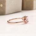 thumbnail image 3 of 18K Rose Gold Pear Shape Created Opal Marquise Wedding Ring, 3 of 4