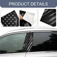 thumbnail image 3 of 2PCS B Pillar Sticker Decal, Gloss Vinyl Decal Set, Waterproof USA Flag Personalized Vehicle Door Window Pillar Decals, Car American Flag Vinyl Wrap for Side Door Trim Decoration, 3 of 7