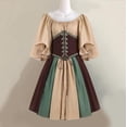 thumbnail image 2 of Women's Medieval Renaissance Costume Elegant Vintage Ren Faire orset Dress Halloween Vampire Bride Costumes, 2 of 4
