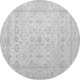 thumbnail image 1 of Ahgly Company Indoor Round Oriental Gray Traditional Area Rugs, 5' Round, 1 of 1