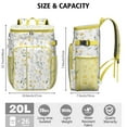 thumbnail image 4 of Floral and Leopard Print Backpack Cooler - High Capacity 20L, Lightweight & Durable for Travel and Outdoor Use, 4 of 5
