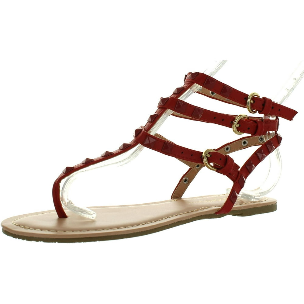womens flat t strap sandals