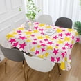 thumbnail image 2 of Yayeee Tablecloths 60" x 60" Rectangle Wrinkle Resistant Party Table Cover, Beige Stars, 2 of 8