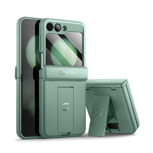 Funda de teléfono SURITCH para Samsung Galaxy Z Flip 5 Verde Matcha