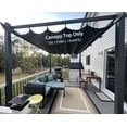 thumbnail image 2 of PURPLE LEAF Pergola Shade Cover for 10' X 13' Deck Porch Outside Outdoor Retractable Durable Fabric Canopy Replacement Top Only Gray, 2 of 9