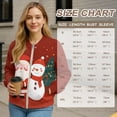 thumbnail image 7 of DISNIMO Christmas Jackets for Women Santa Claus Printed Sweatshirts Zip Up Outwear Snowman Printed Jackets Coat for Fall Winter, S, 7 of 7