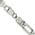 thumbnail image 4 of Auriga Fine Jewelry 925 Sterling Silver 7.75 mm Figaro Anchor Chain Necklace for Men 24", 4 of 6